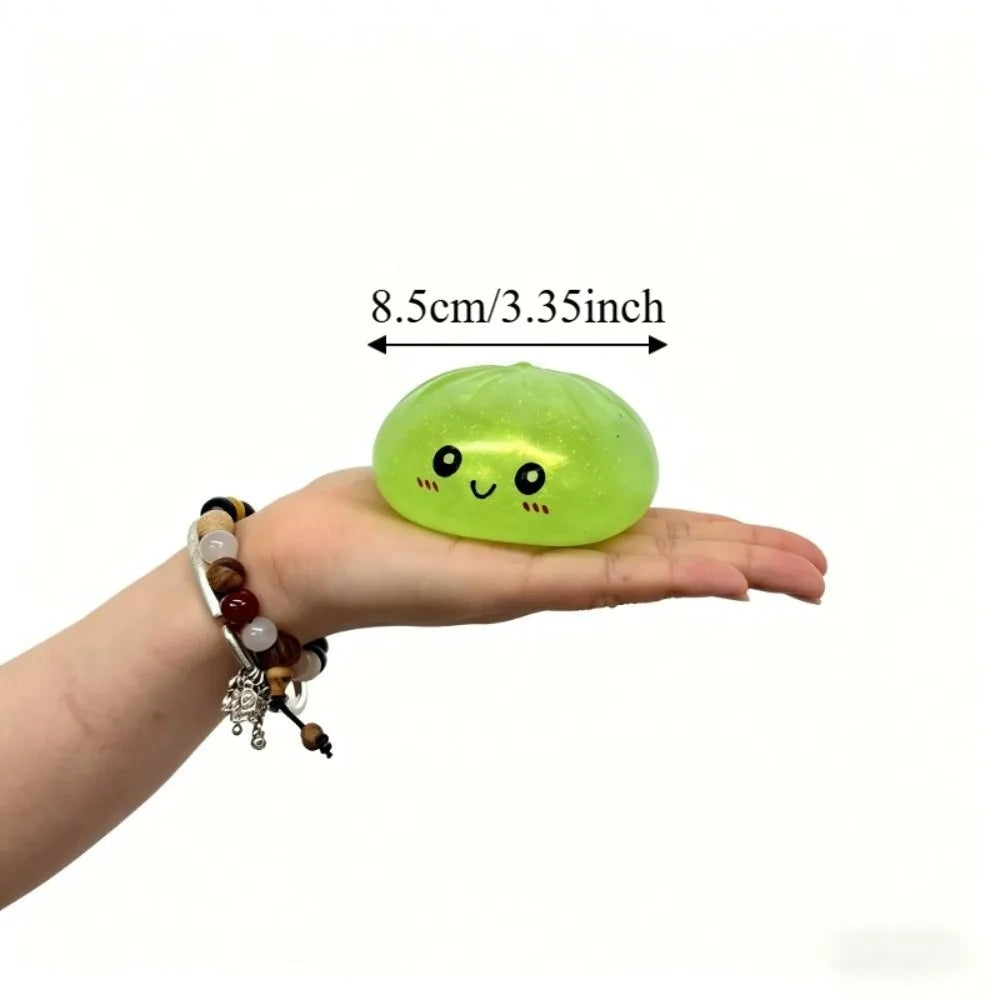 Boys Girls Luminous Dumpling Squishy Slow Rebound Noctilucent Squishy Dumpling Cute Soft Glitter Sensory Fidget Ball Adults