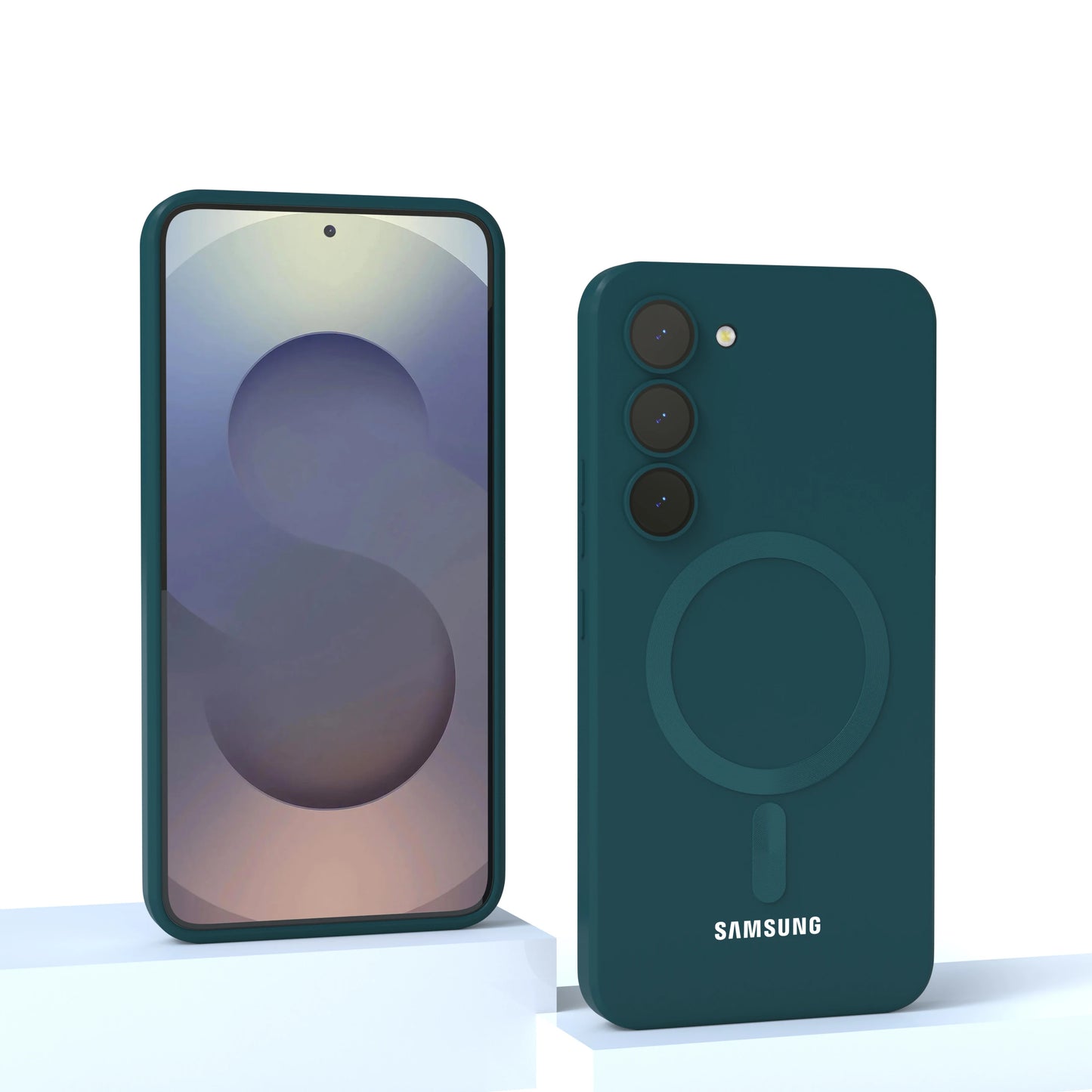 For Samsung Galaxy magnetic case S25 FE S25 S24 S23 S22 S21 S20 FE S25 Plus S25 Ultra Magnetic Liquid Silicone Shockproof Phone