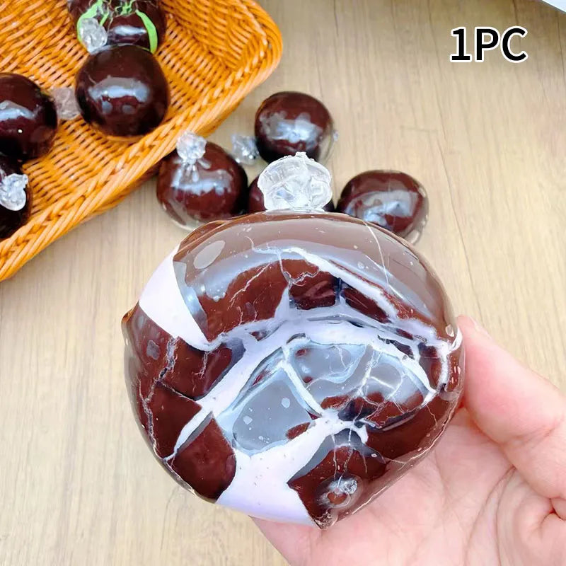 Chocolate Ball Butter Stick Squishy Figurines Realistic Dessert Stress Relief Decoration Home Office Ornaments Gifts Collections
