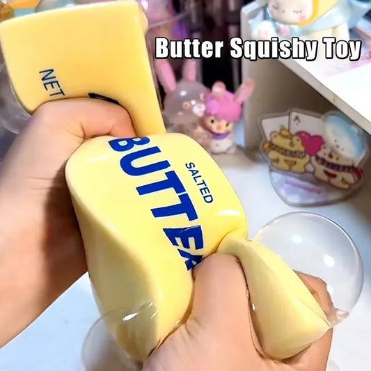 14/23CM Butter Stick Fidget Toys Squishy Elastic Cheese Stick Funny Decompression Stress Anxiety Relief Squeeze Prank Toy Relax