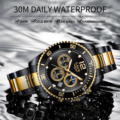 LIGE New Mens Watches for Men Sport Waterproof Stainless Steel Quartz Watch Luxury Man Business Luminous Clock Relogio Masculino