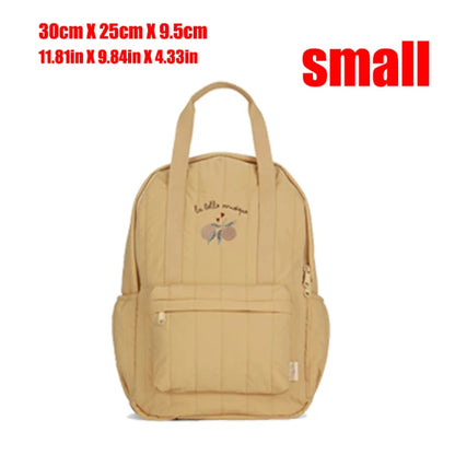 KS Baby Backpack Primary Schoolbag Kindergarten Kids Bags Brand Traveling Mom Cherry Lemon Children's Boys Girls Gift Storage