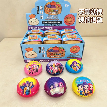 2026PU  Squishy Dumpling decompression toy dumpling shaped inspired by cartoons movies stress squeeze toy office accessories