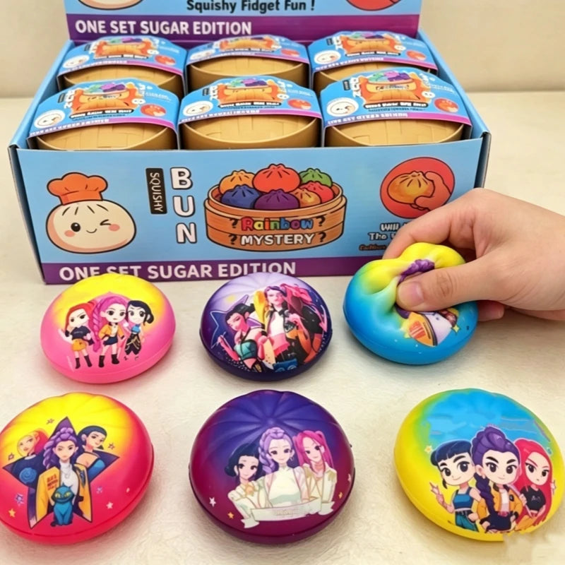 2026PU  Squishy Dumpling decompression toy dumpling shaped inspired by cartoons movies stress squeeze toy office accessories