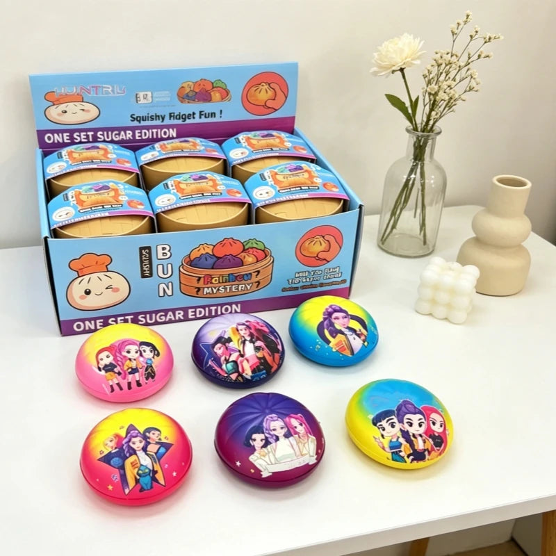 2026PU  Squishy Dumpling decompression toy dumpling shaped inspired by cartoons movies stress squeeze toy office accessories