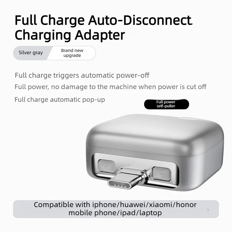 For Type-C Devices AI Intelligence Full Charge Auto-Disconnect Charging Adapter 140W Fast Charge Safety Separator Automatically