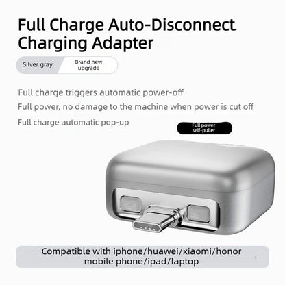 For Type-C Devices AI Intelligence Full Charge Auto-Disconnect Charging Adapter 140W Fast Charge Safety Separator Automatically