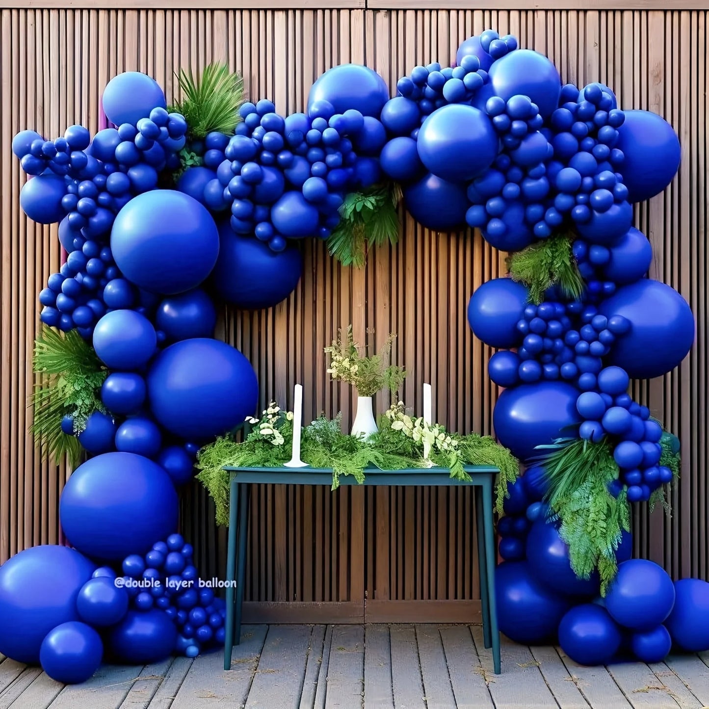 Royal Blue Balloon Arch Garland Kit — 126 Pieces