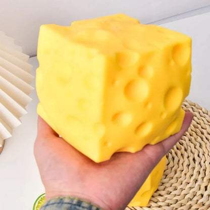 5/7/11CM Cheese Squeeze Toy Extra Large Size Cheese Giant Squishy Fidget Toys Slow Rebound Shapeable Venting Ball Adults Gifts