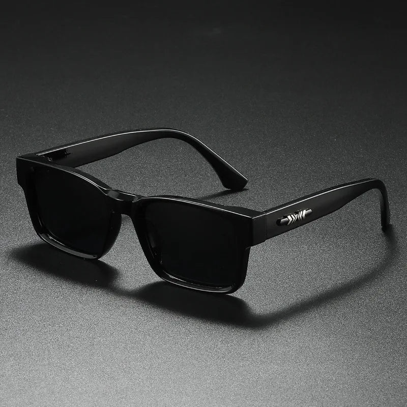 Quality Men Square Polarized Sunglasses Men Metal Core Sun Glasses Travel Hiking Beach Fishing Eyewear UV400 Gafas De Sol