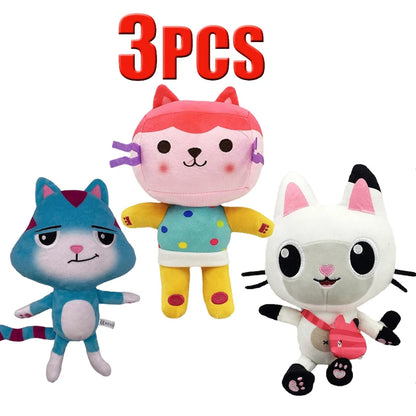 ##Hot in Gabby Dollhouse Plush Toy Mercat Cartoon Stuffed Animals Smiling Cat Car Cat Hug Gaby Girl Dolls Kids Birthday Gifts