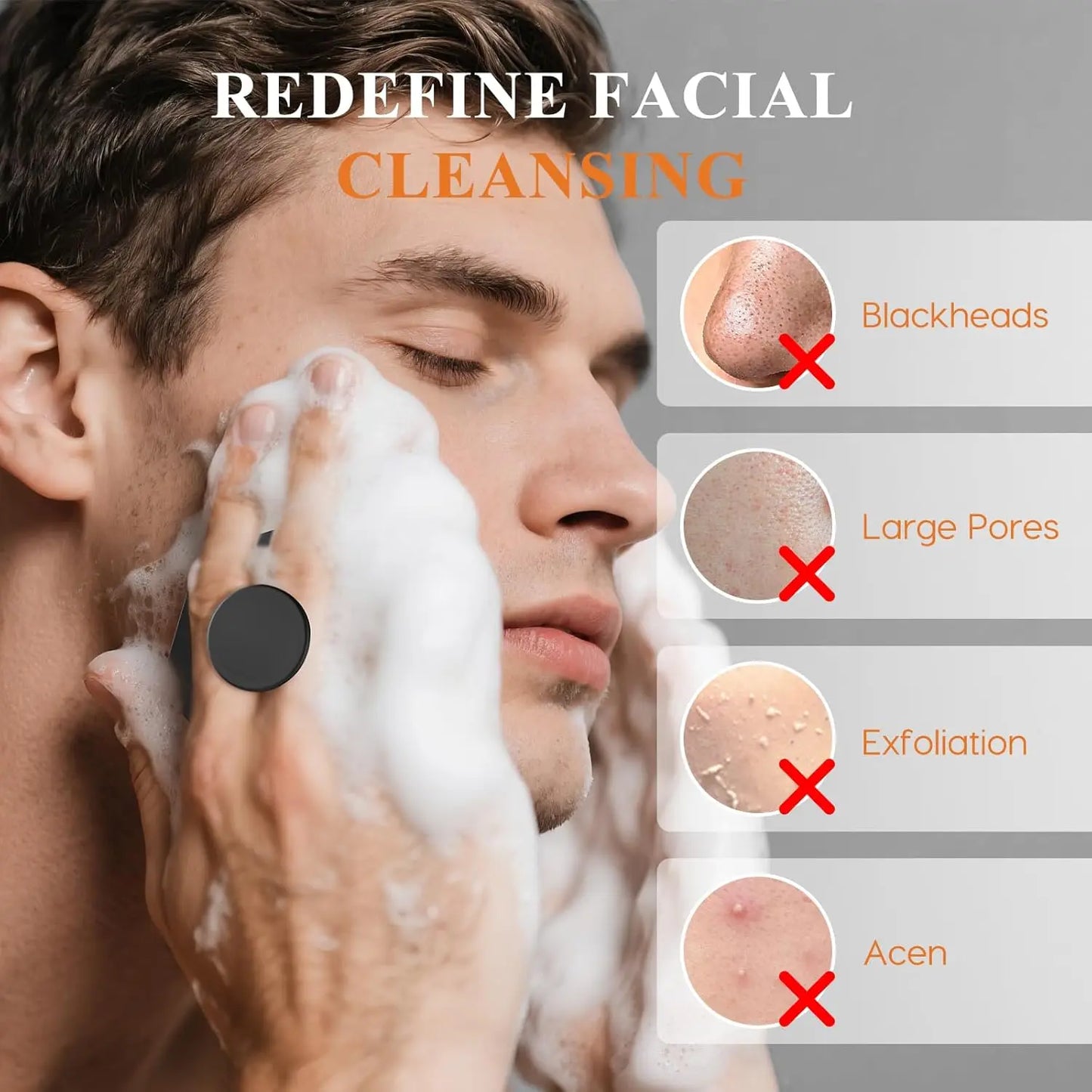 Silicone Face Scrubber for Men and Women Facial Cleansing Brush Silicone Face Wash Brush Manual Cleansing Skin Care Face Brushes