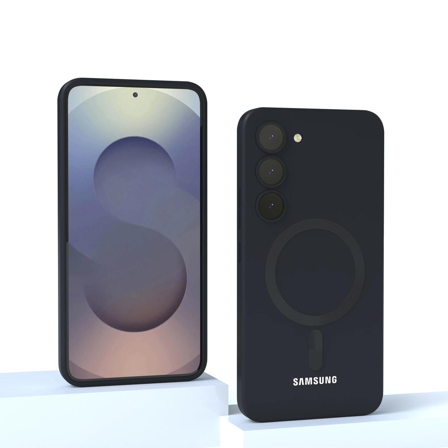 For Samsung Galaxy magnetic case S25 FE S25 S24 S23 S22 S21 S20 FE S25 Plus S25 Ultra Magnetic Liquid Silicone Shockproof Phone