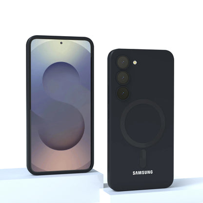 For Samsung Galaxy magnetic case S25 FE S25 S24 S23 S22 S21 S20 FE S25 Plus S25 Ultra Magnetic Liquid Silicone Shockproof Phone