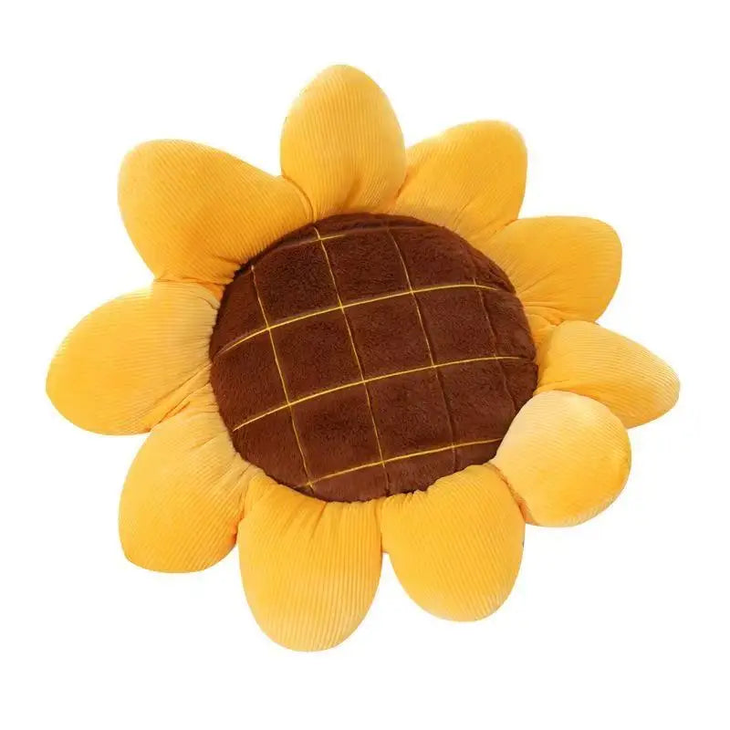 Office Sunflower Plush Cushion Pillow Living Room Sofa Headboard Plush Decorative Pad Car Sunflower Car Seat Plush Back Cushion