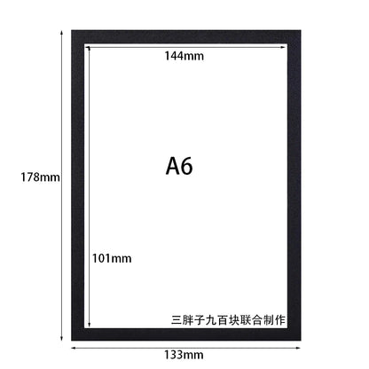 5PCS Magnetic Poster Display Frame A4/A5/A6 Self-adhesive Non-developmental Photo Art Wall Sticker Frame for Photos Certificate