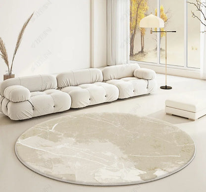 Modern Abstraction Carpets for Living Room Nordic Bedroom Decor Round Carpet Large Area Chair Floor Mat Home Study Non-slip Rug