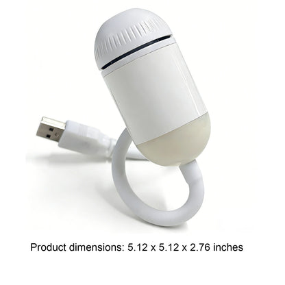 2-in-1 Mini Galaxy Star Projector Night Light USB 360° Rotatable LED Starry Sky Ambient Lamp Sleep Lighting for Bedroom Decor