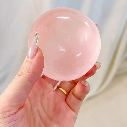 Dumpling Squishy Transparent Maltose Sphere Quick Rebound Stress Relief Squeeze Ball Elastic Pocket Sized Hand Grip Accessory