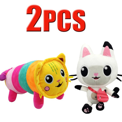 ##Hot in Gabby Dollhouse Plush Toy Mercat Cartoon Stuffed Animals Smiling Cat Car Cat Hug Gaby Girl Dolls Kids Birthday Gifts