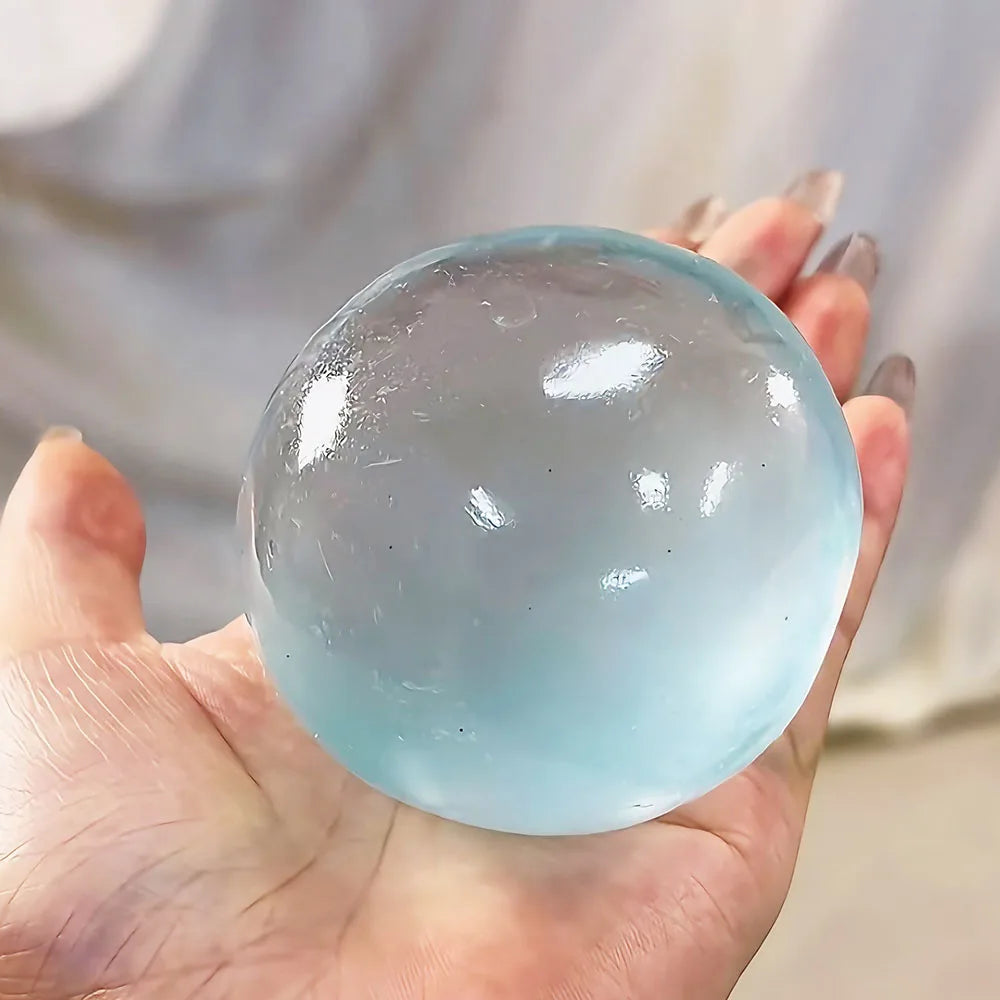 Dumpling Squishy Transparent Maltose Sphere Quick Rebound Stress Relief Squeeze Ball Elastic Pocket Sized Hand Grip Accessory