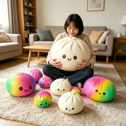 25cm Large Dumpling Squishy Oversized Buns Anti Stress Reliever Fidget Birthday Gift Soft Food Pillow Decor