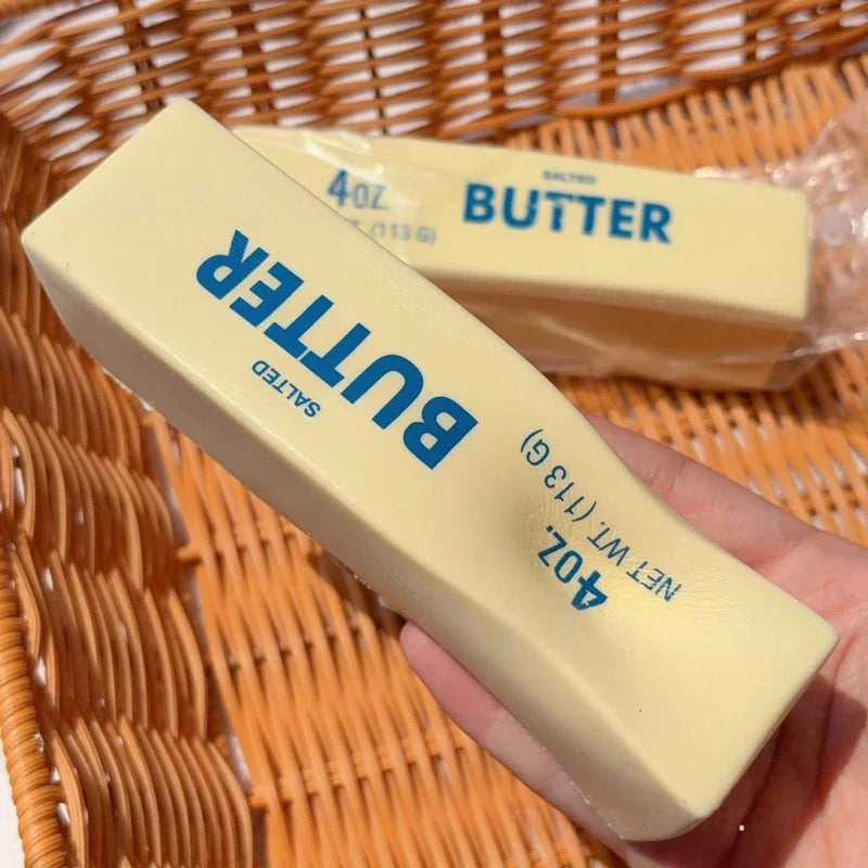 14/23CM Butter Stick Fidget Toys Squishy Elastic Cheese Stick Funny Decompression Stress Anxiety Relief Squeeze Prank Toy Relax