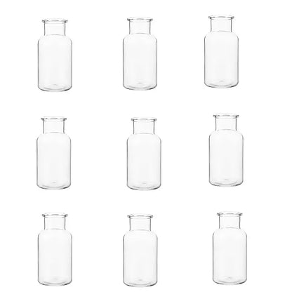 5/10PCS Small-Caliber Round Plastic Vases//High Vases for Table Centerpieces/Decorative Bottles for Spring And Summer Home Decor