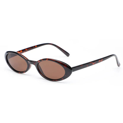Sexy Small Oval Women's Sunglasses New Fashion Leopard Brown Sun Glasses Female Retro Colorful Shade UV400 Eyeglass