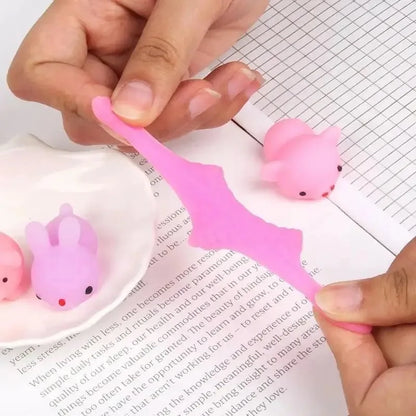 20 Pcs Random Mini Cute  Animals Vent and Relieve Stress with Toys and Small Gifts Soft Rubber Animal Pinching