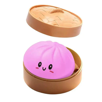 Cute Squishy Dumpling Ball Simulation Stress Relief Toy Soft Slow Rebound for School Office Desk Relaxation