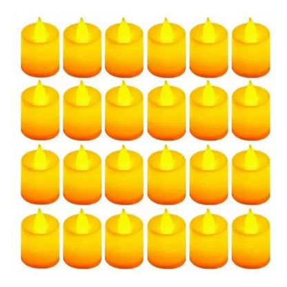24Pcs LED Candles Flameless Candle Battery Operated, 200+Hours Fake Electric LED Candles Tea Lights