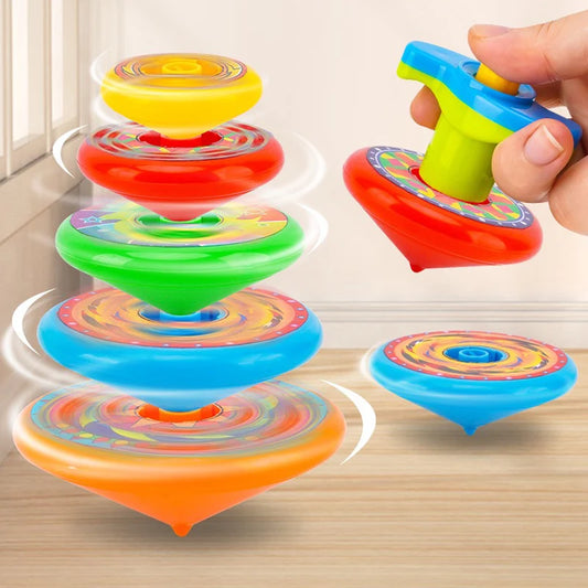 Hot Stacked Spinning Top Launcher Gyroscope Set toy Colorful & Fun Kids Toys for Flying Stacking Games Party Favors & Boys Gifts