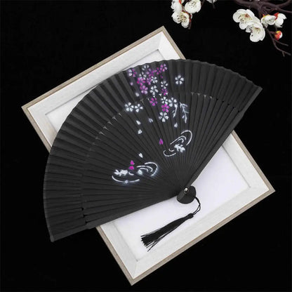 New Bamboo Folding Fan Chinese StyleFan Classical Carving Craft Fans Portable Summer Female Dance Hand Held Fan Gift Home Decor
