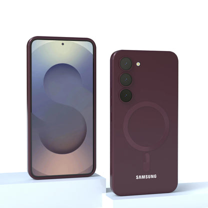 For Samsung Galaxy magnetic case S25 FE S25 S24 S23 S22 S21 S20 FE S25 Plus S25 Ultra Magnetic Liquid Silicone Shockproof Phone
