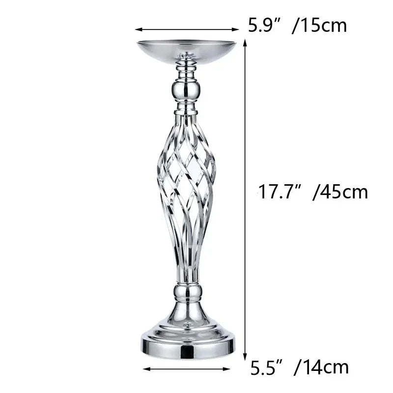 Home Table Candle Holder Arrangement Gold Iron Vase Twisted Path Candle Holder Wedding Flower Wedding Props Home Furnishings