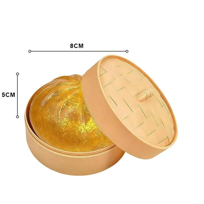 Giant Simulation Steamed Stuffed Bun Glitter Dumpling Squishy With Box Dumplings Sensory Squeeze Toy Kids Gift For Stress Relief