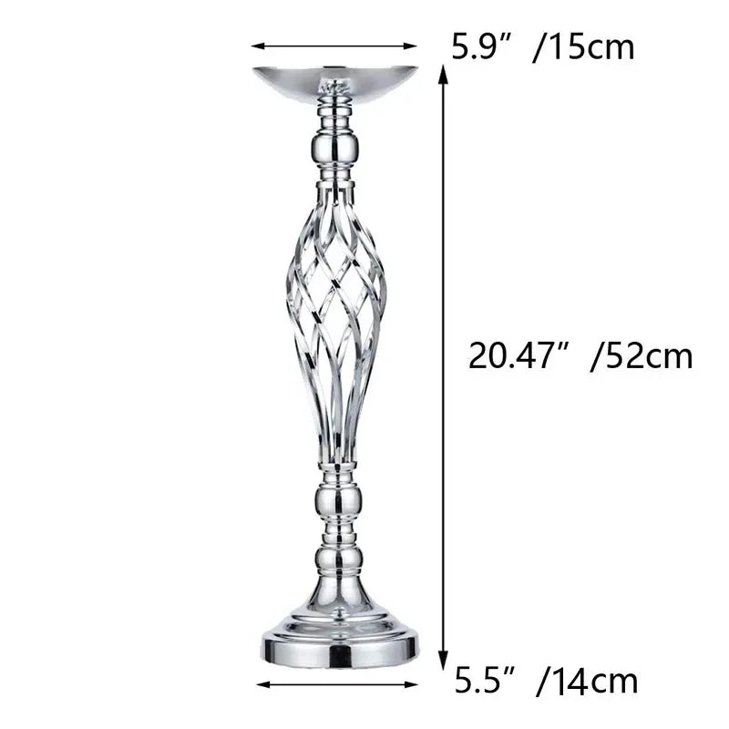 Home Table Candle Holder Arrangement Gold Iron Vase Twisted Path Candle Holder Wedding Flower Wedding Props Home Furnishings