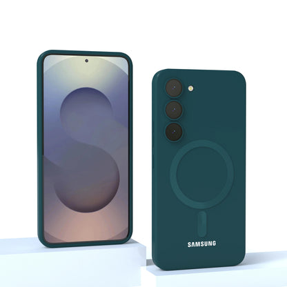 For Samsung Galaxy magnetic case S25 FE S25 S24 S23 S22 S21 S20 FE S25 Plus S25 Ultra Magnetic Liquid Silicone Shockproof Phone