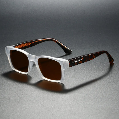 Quality Men Square Polarized Sunglasses Men Metal Core Sun Glasses Travel Hiking Beach Fishing Eyewear UV400 Gafas De Sol