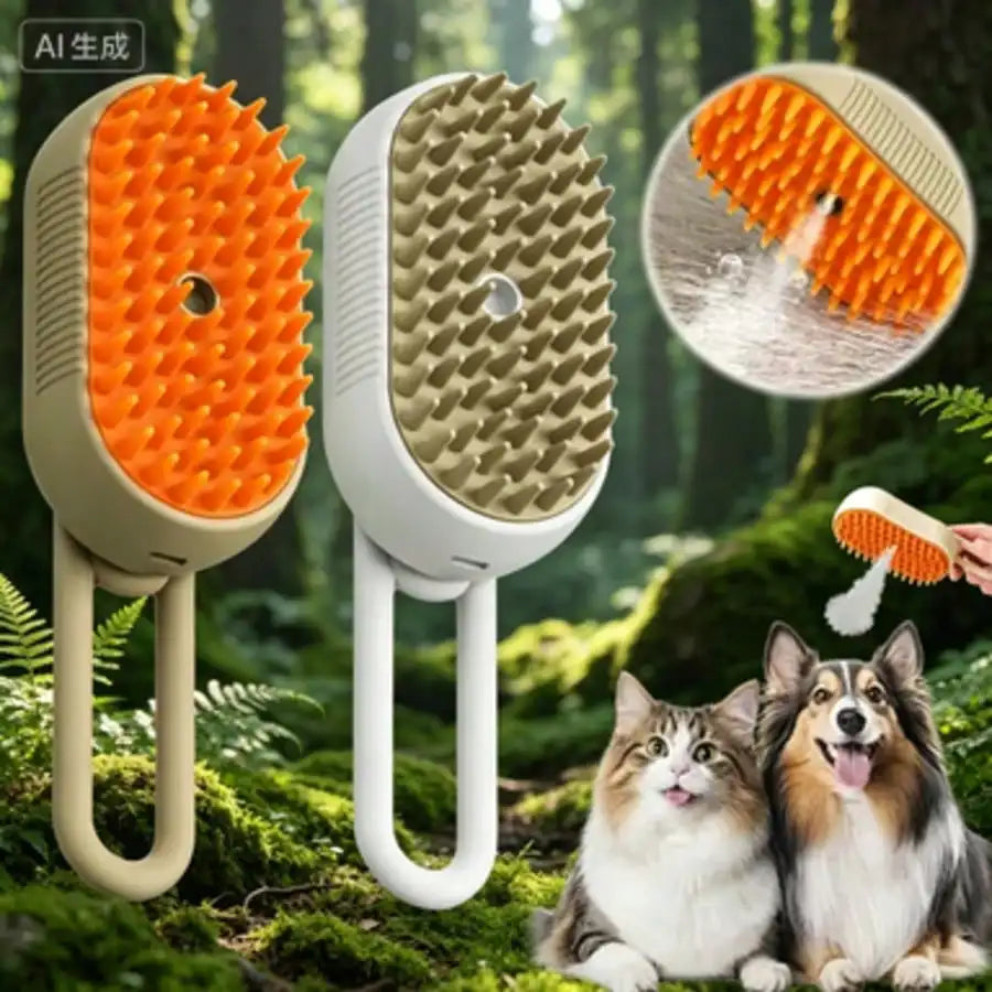 CoatEase — Misting Grooming Brush for Cats & Dogs