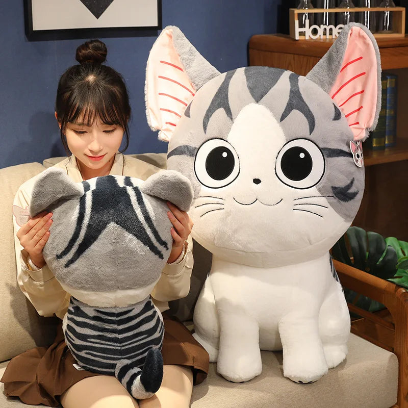 24/35cm Interesting Creative Cute All Size Cat Soft Plush Toys Smoothing Dolls Sofa Decoration Girls Birthday Christmas  Gifts