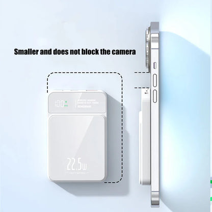10000mAh Magnetic Power Bank 20W Wireless Powerbank Slim Portable Battery Charger for MagSafe iPhone 17 16 15 Samsung 24 23