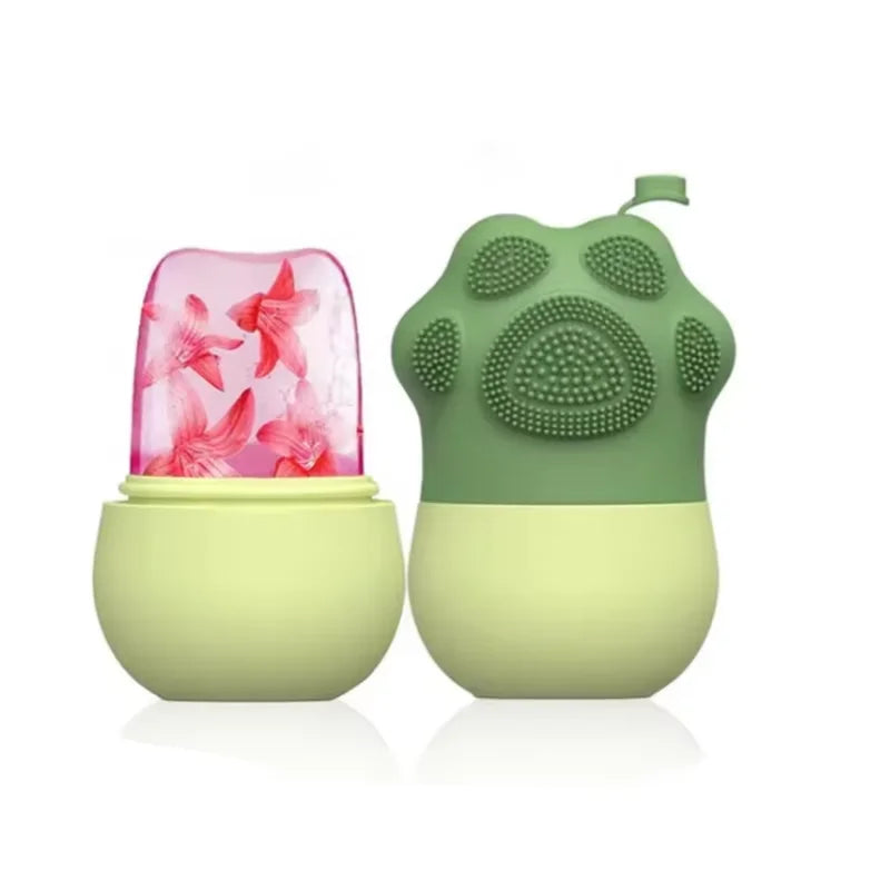 Silicone Ice Face Roller Facial Cube Roller Trays Beauty Lifting Massage Ball Contouring Treatment Skin Care Reduce Acne Tool