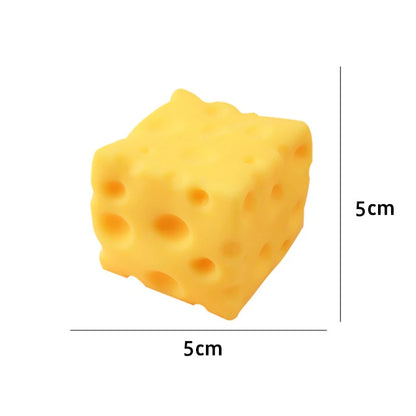 5/7Cm Giant Cheese Squeeze Toy Extra Large Size Cheese Squishy Fidget Toys Slow Rebound Shapeable Venting Ball Adults Gifts