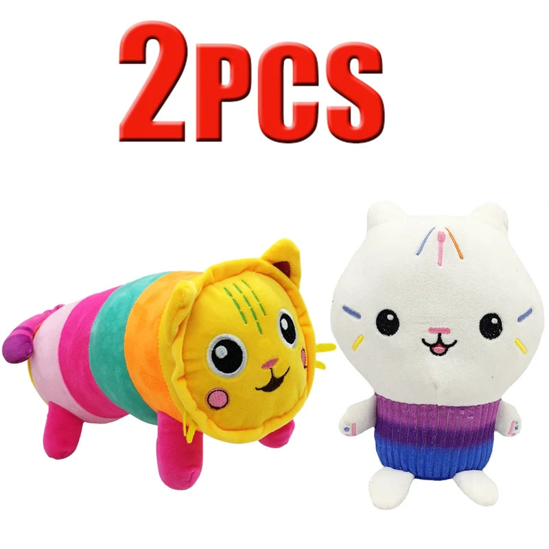 ##Hot in Gabby Dollhouse Plush Toy Mercat Cartoon Stuffed Animals Smiling Cat Car Cat Hug Gaby Girl Dolls Kids Birthday Gifts