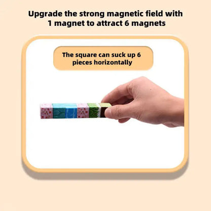 Magnetic Building Blocks Montessori STEM Educational Sensory Toys for Mine World Kids Boys Girls Ages 3+ DIY Magnet Cube Gift