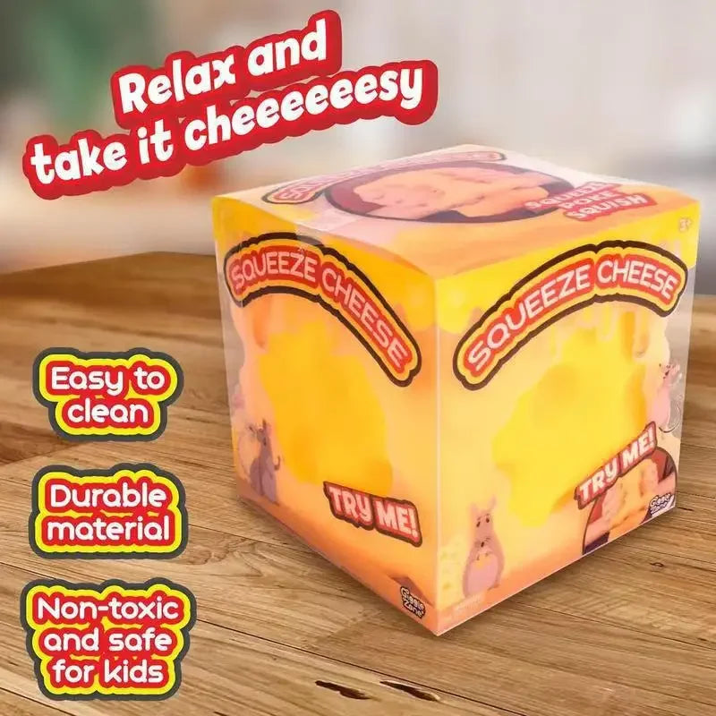 7CM 2026 New Hot Decompression Soft Cheese Block-Yellow, Plastic Decompression Toy with Squeezing Function Gifts