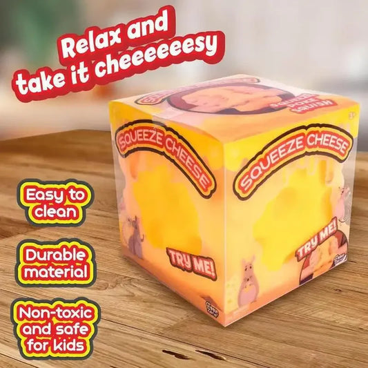 7CM 2026 New Hot Decompression Soft Cheese Block-Yellow, Plastic Decompression Toy with Squeezing Function Gifts