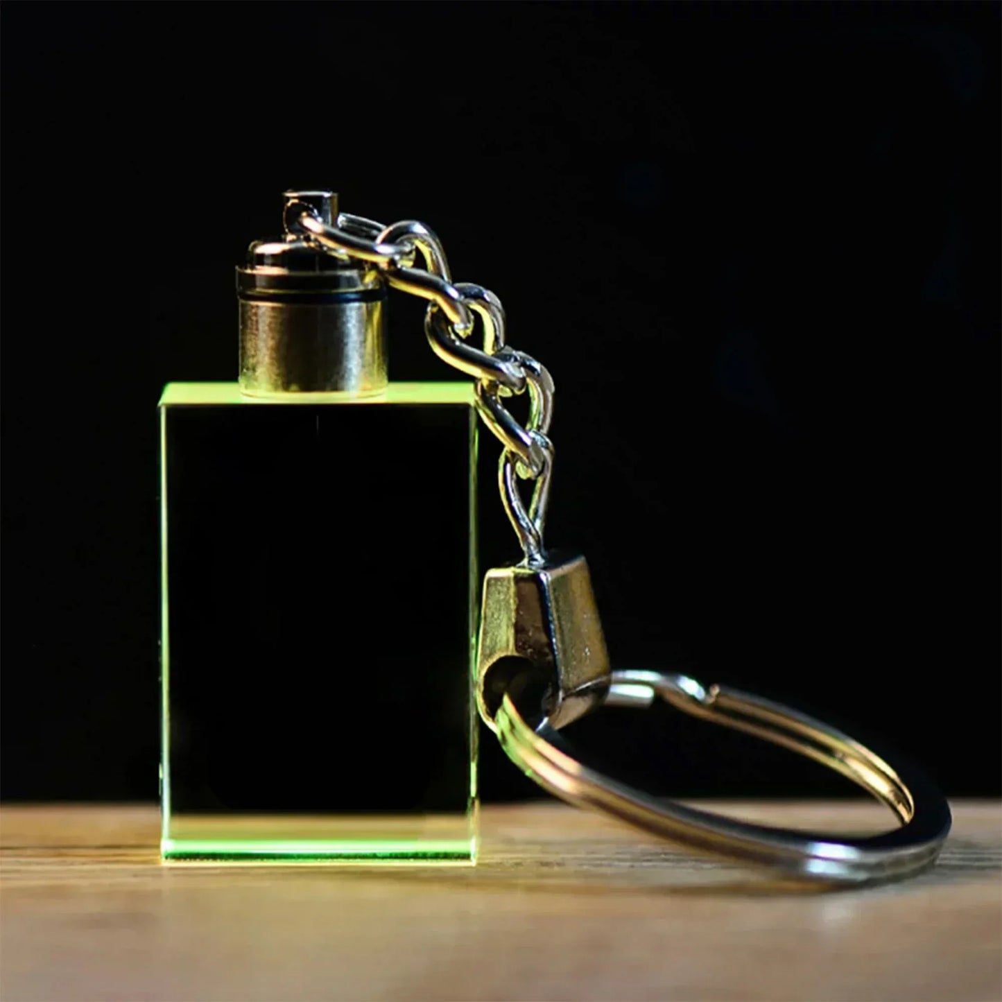 K9 Crystal Keyring with LED Light inside Crystal Blank Key Ring Commemorative Pendant Souvenir for Luminous Interior Accessories